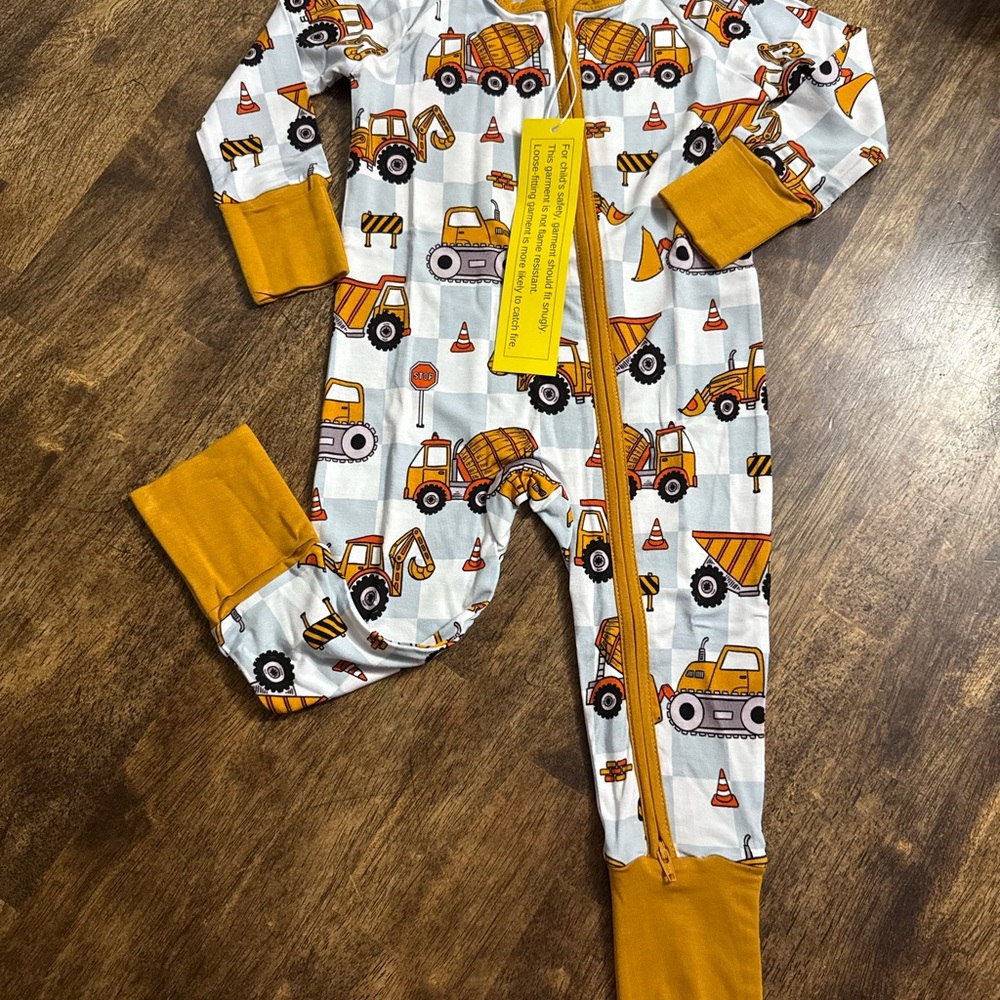 Construction Vehicle Kids One Piece